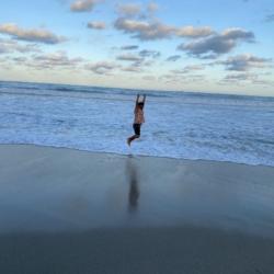It is time to let him fly. – Photo was taken at Miami Beach 2022 after WMIC conference.